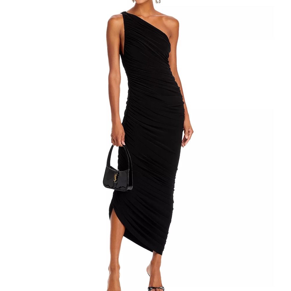 Norma Kamali Diana Gown - medium, black, NWT